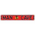 Chicago Blackhawks Man Cave Street Sign X907
