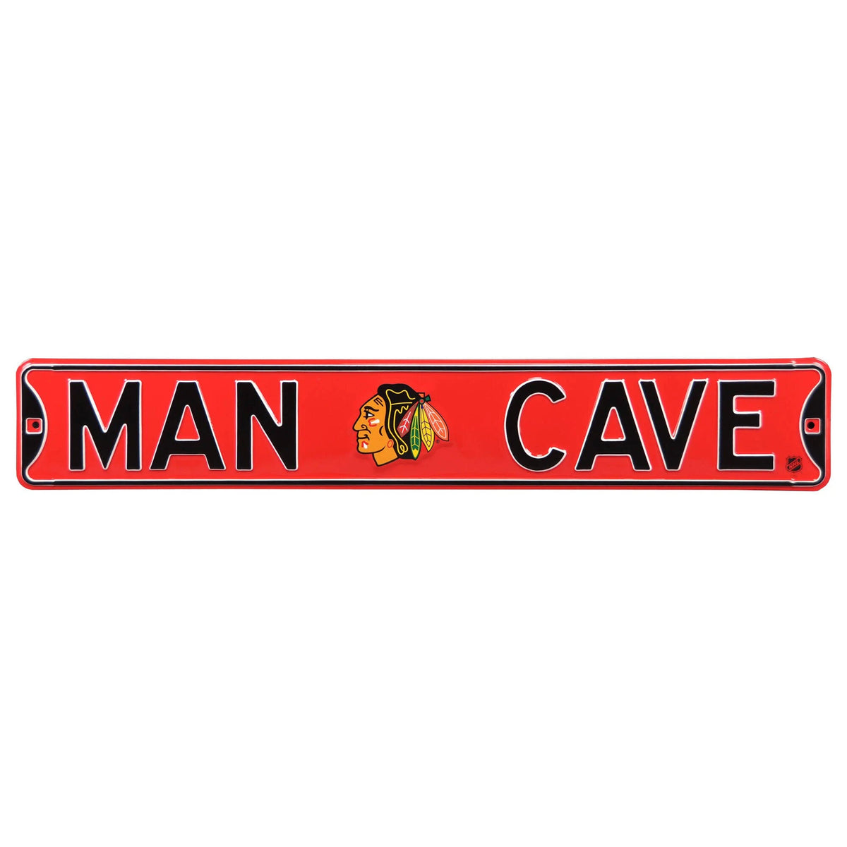 Chicago Blackhawks Man Cave Street Sign X907