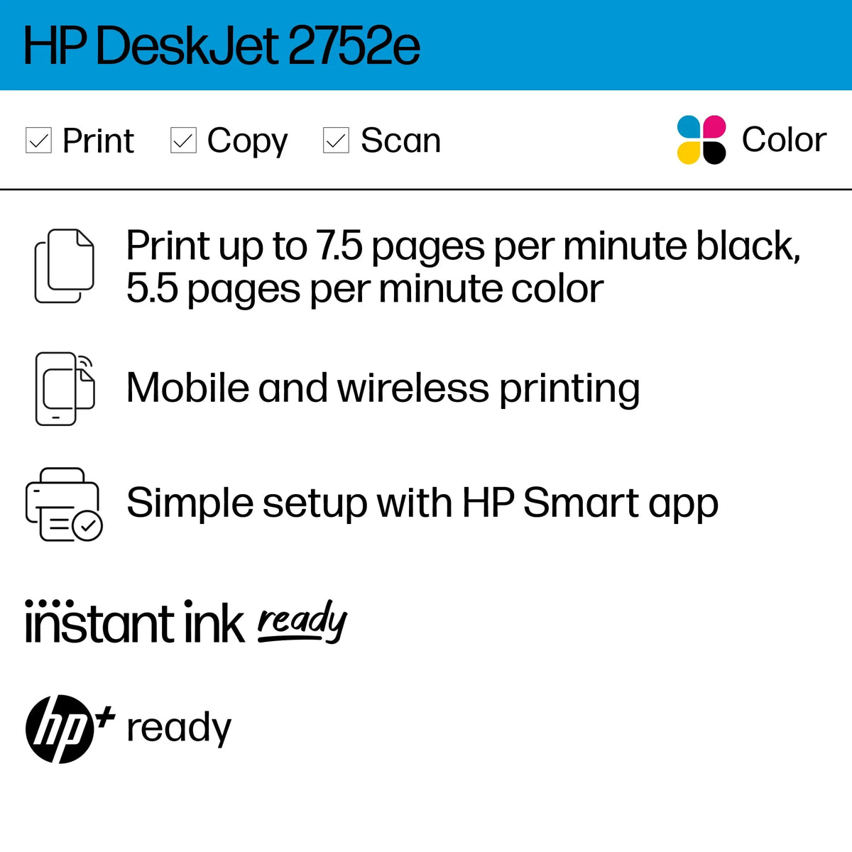 Wireless Color Inkjet All-in-One Printer X746771