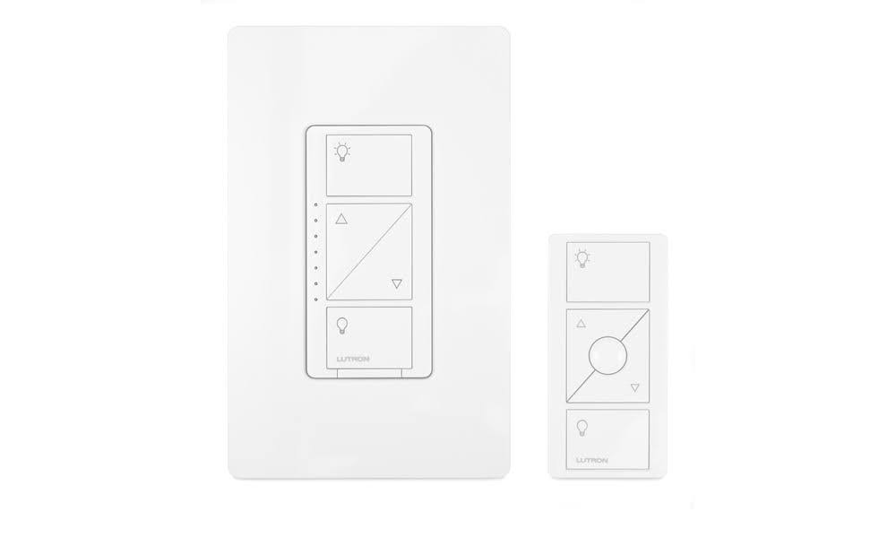 White Wireless Smart Lighting Dimmer Switch and Remote Kit F206262