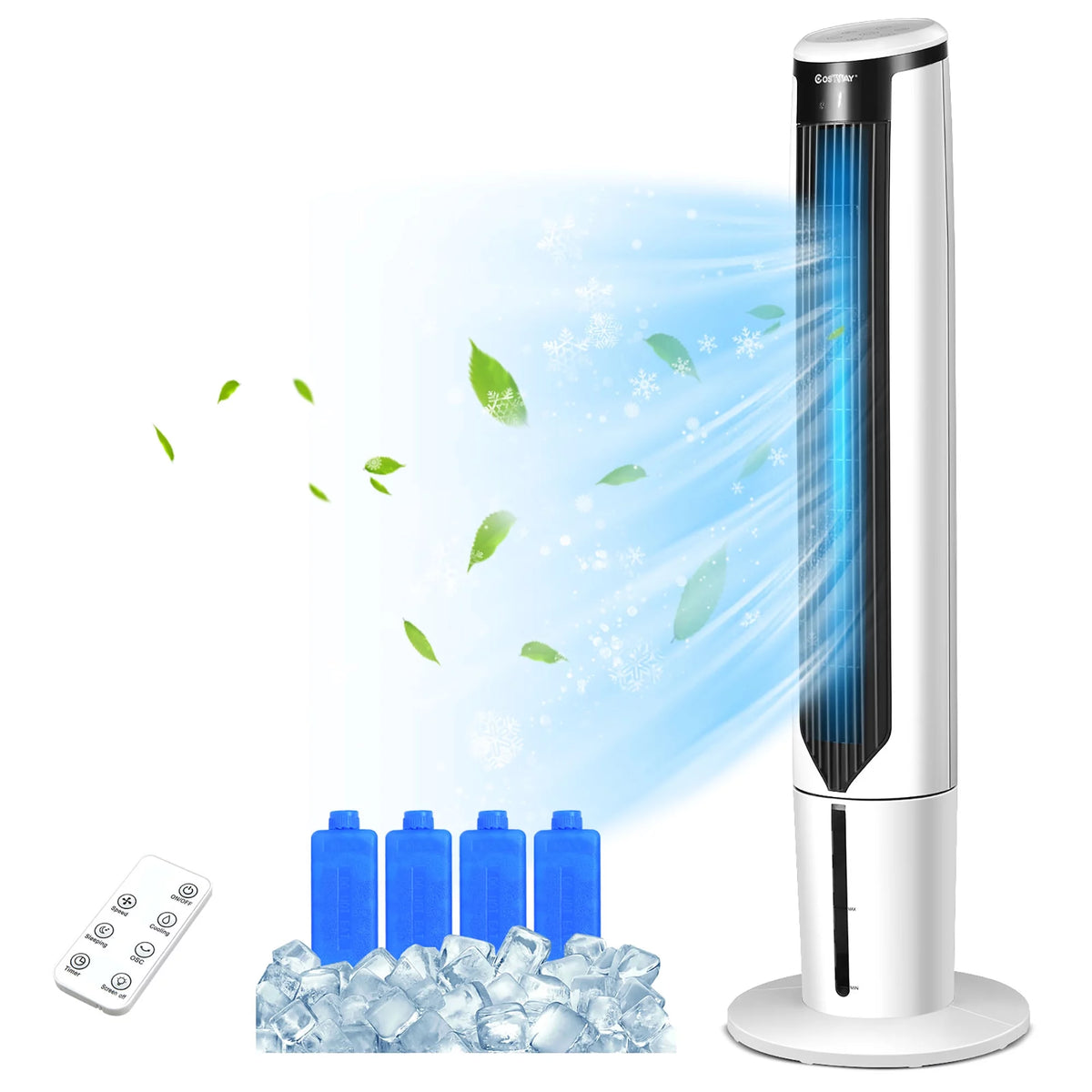 41'' Evaporative Air Cooler Oscillating Fan with Remote Control V855542