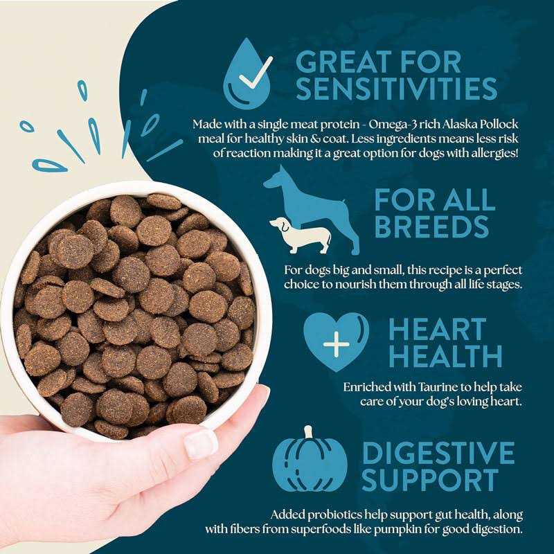 Alaska Pollock Meal & Pumpkin Grain-Free Dry Dog Food W2340