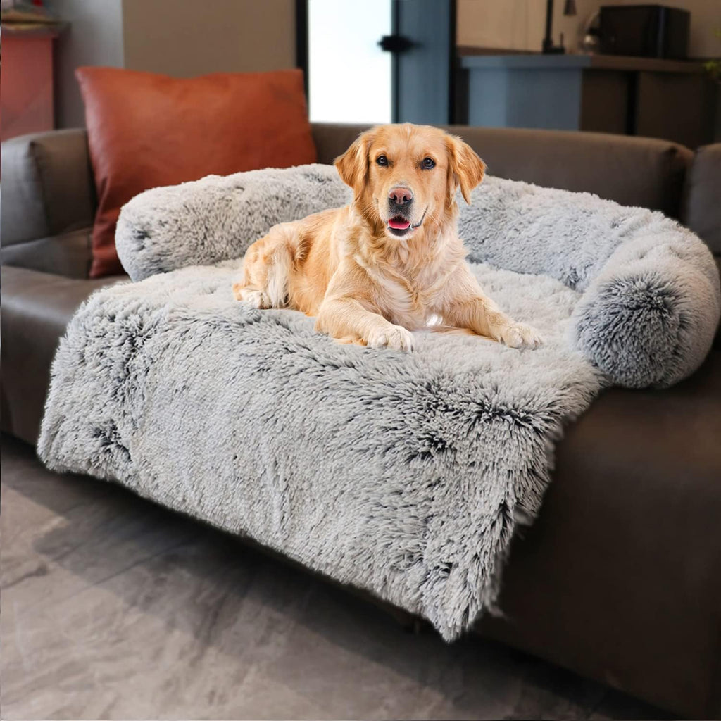 Gradient Brown Medium Plush Dog Bed H1090