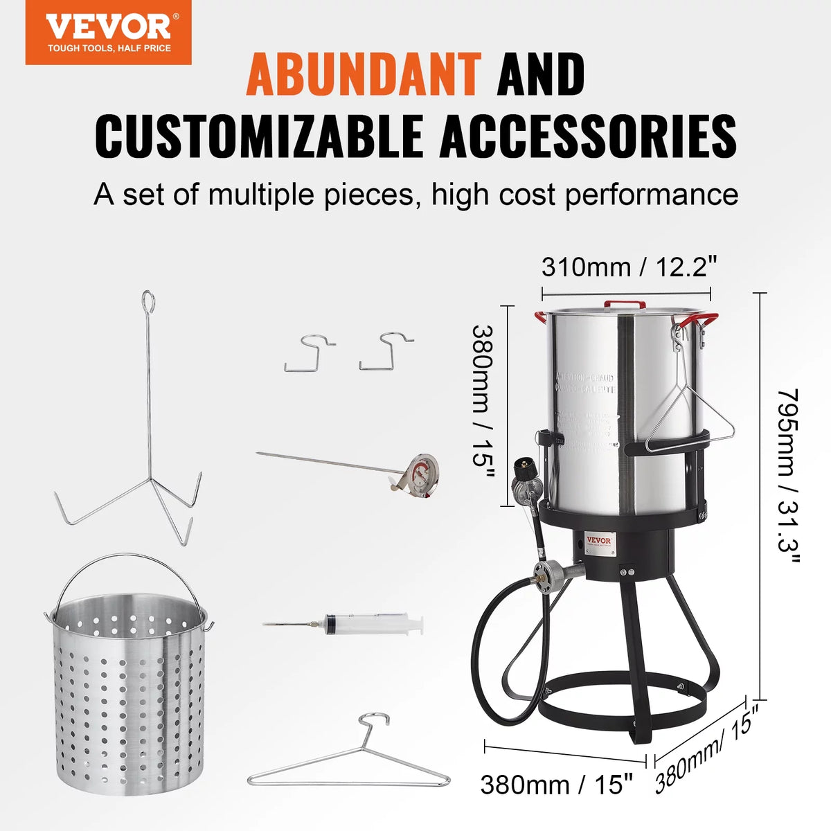 30 Qt Aluminum Propane Turkey Fryer Kit I7766