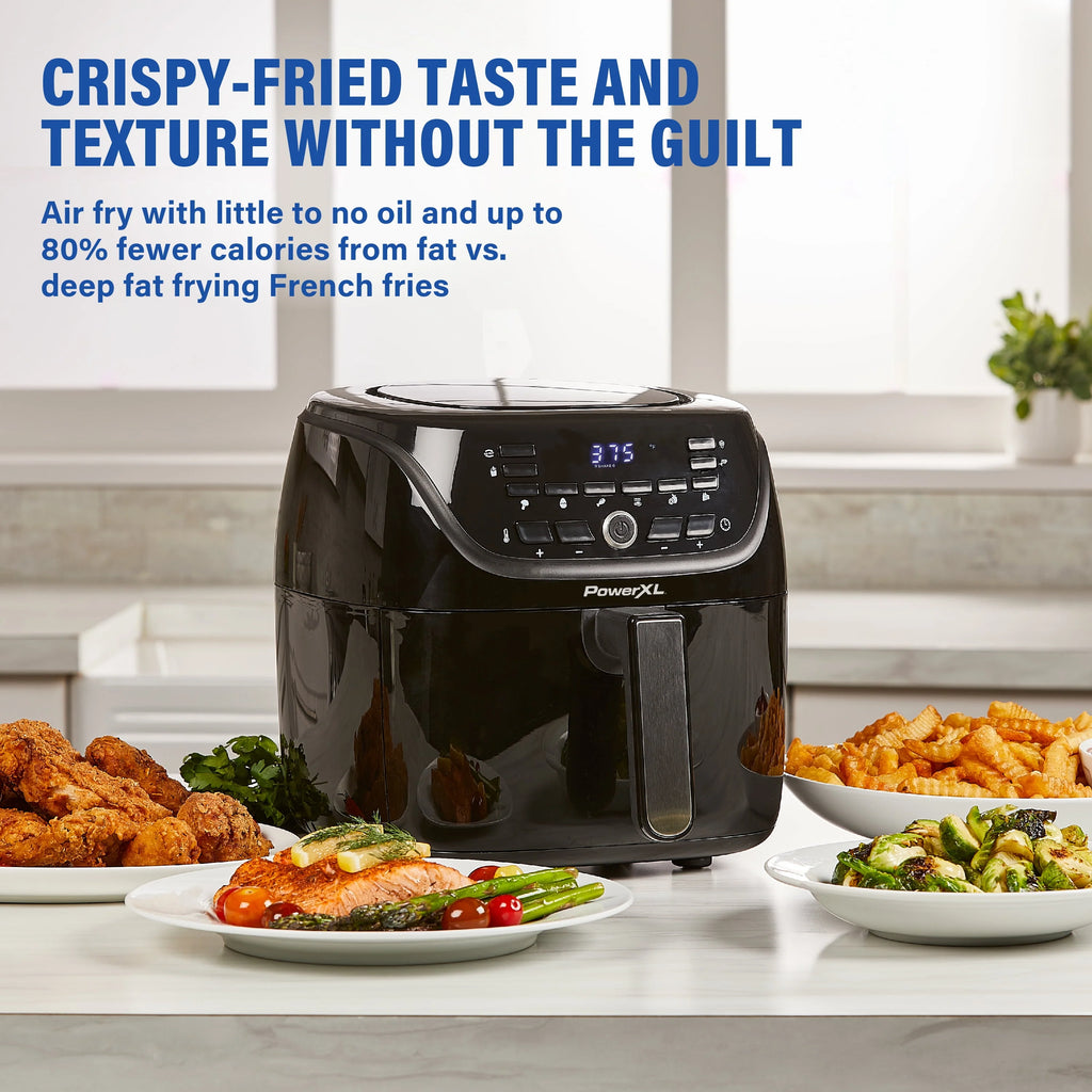 6-Qt Digital Air Fryer with 10 Presets, Black O618319