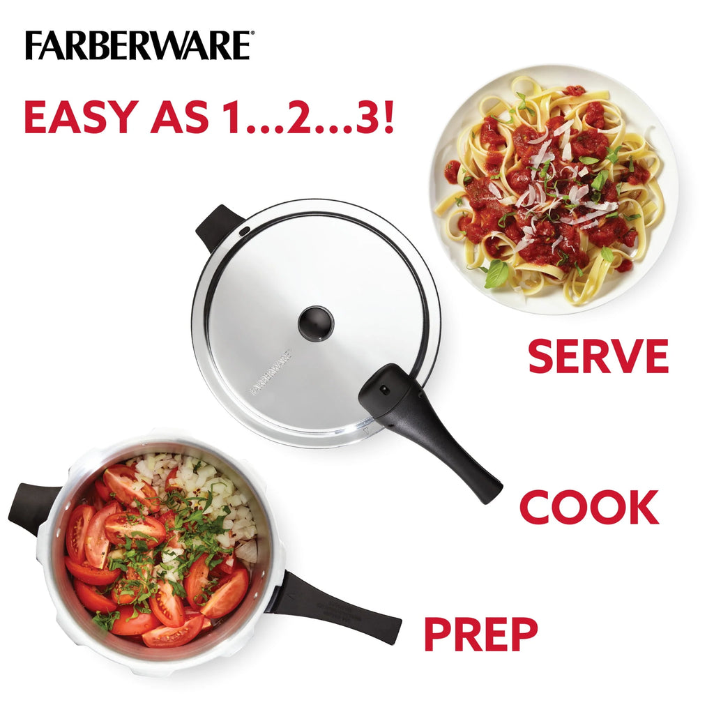 6-Quart Aluminum Stovetop Pressure Cooker I600