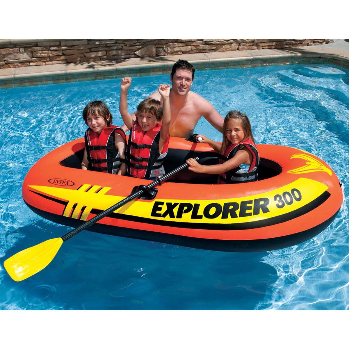 3 Person Inflatable Raft Boat with Pump & Oars X224