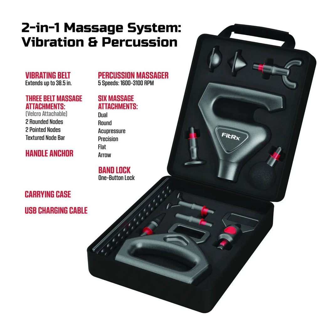 2-in-1 Full Body Percussion Massage Gun U248954