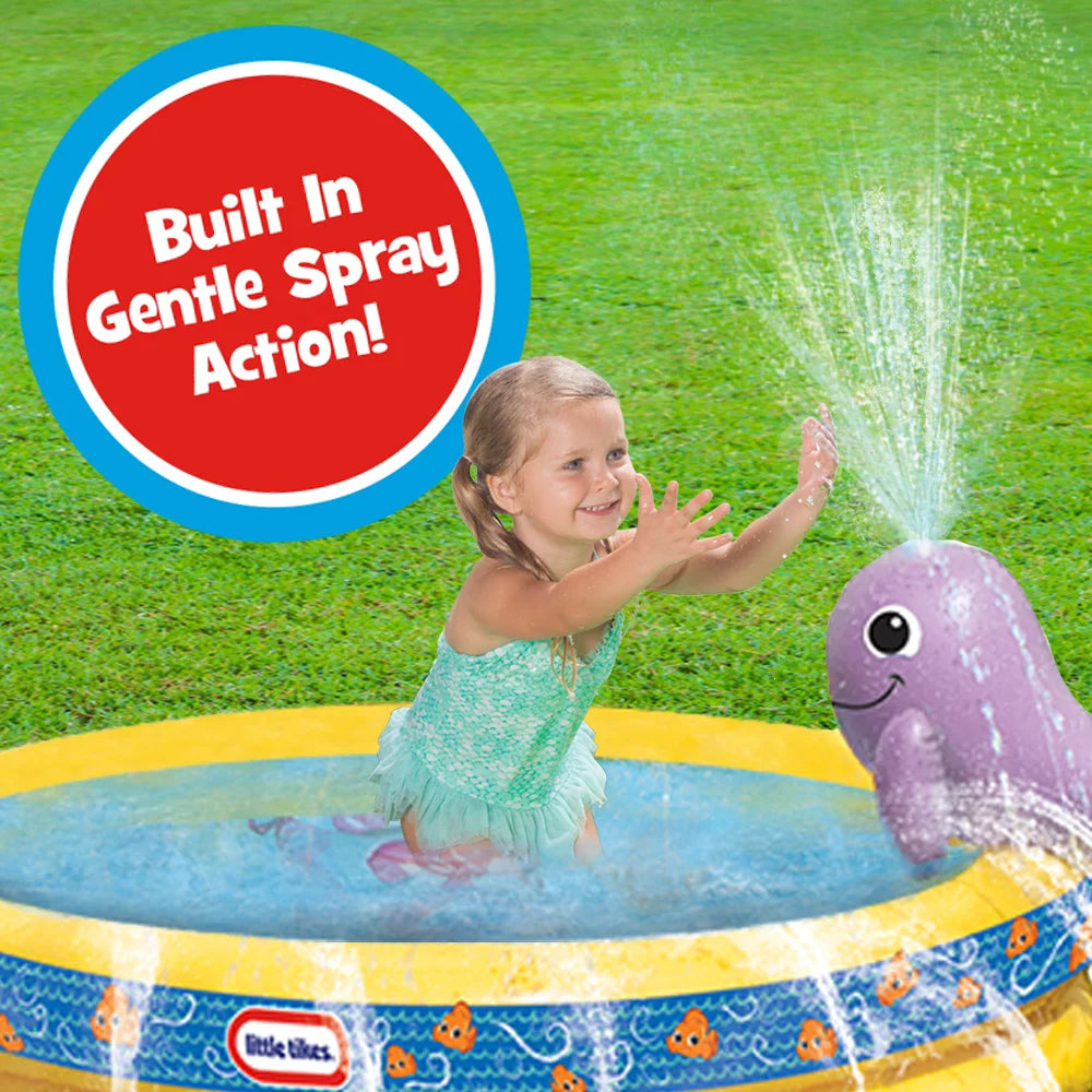 Round Splash Pool with Whale Sprinkler and Spray Mat G9457