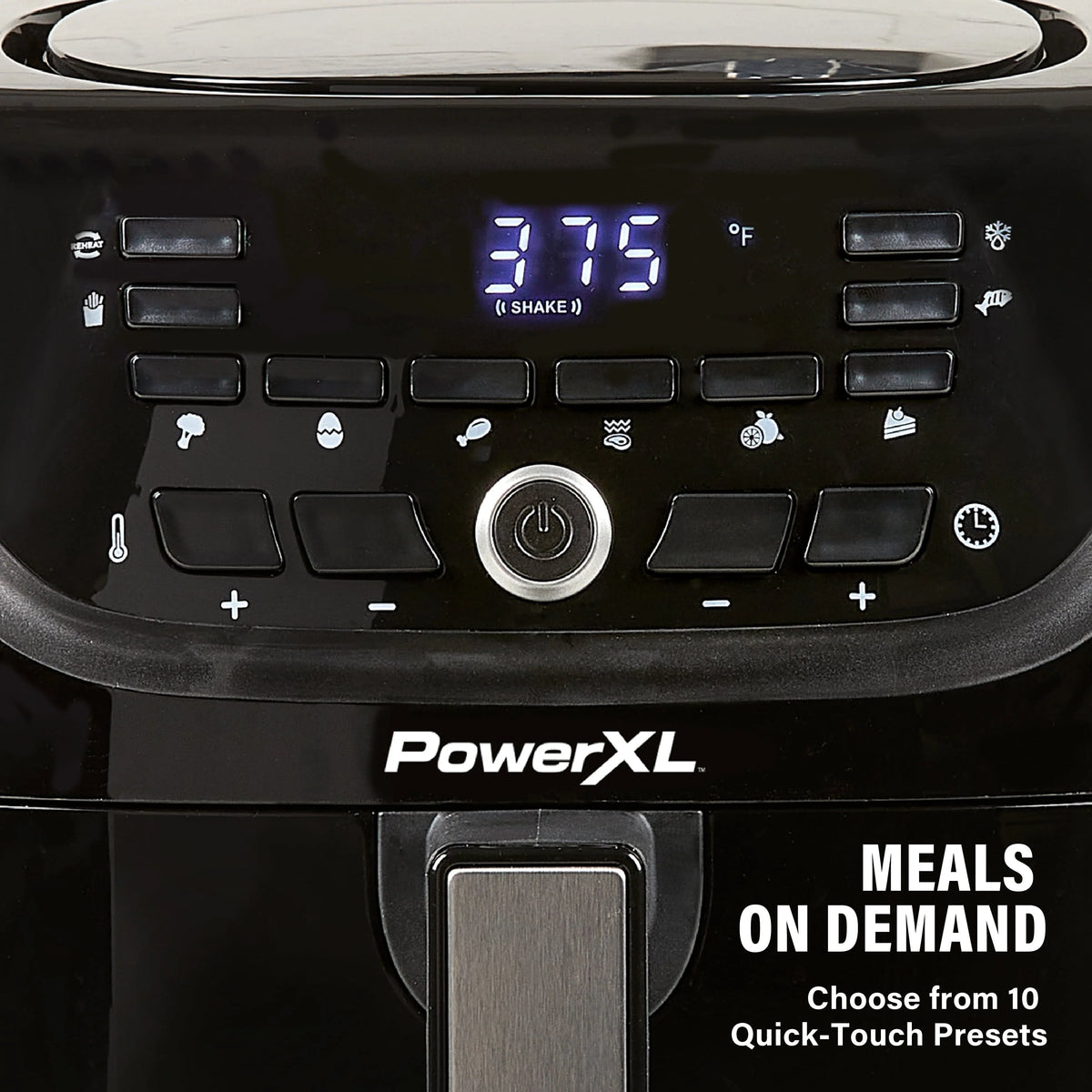 6-Qt Digital Air Fryer with 10 Presets, Black O618319