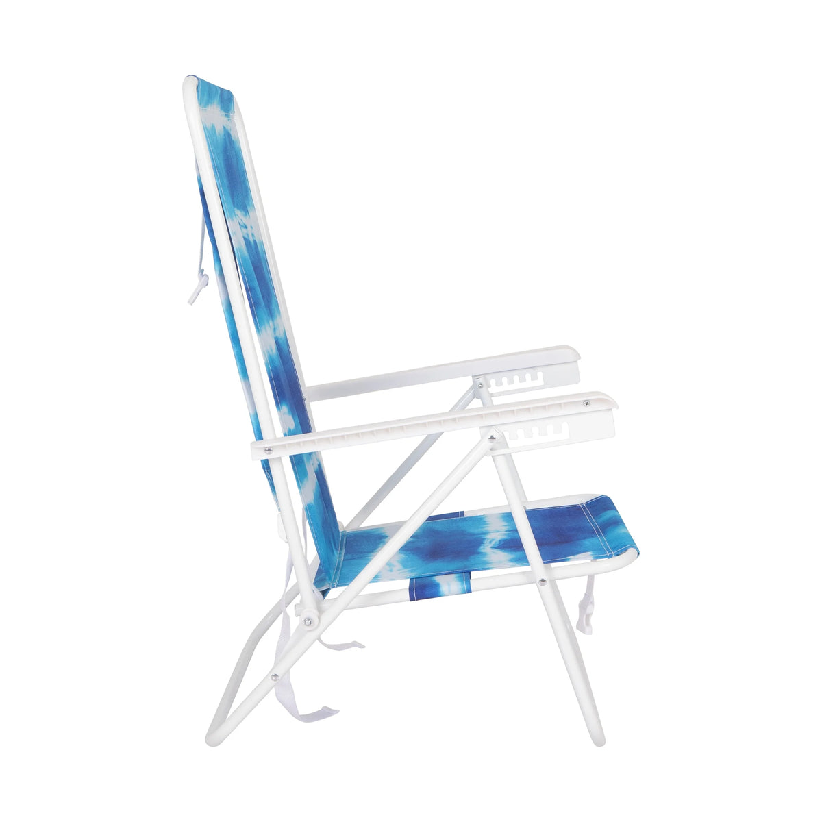 Blue High Back Reclining Backpack Beach Chair U536