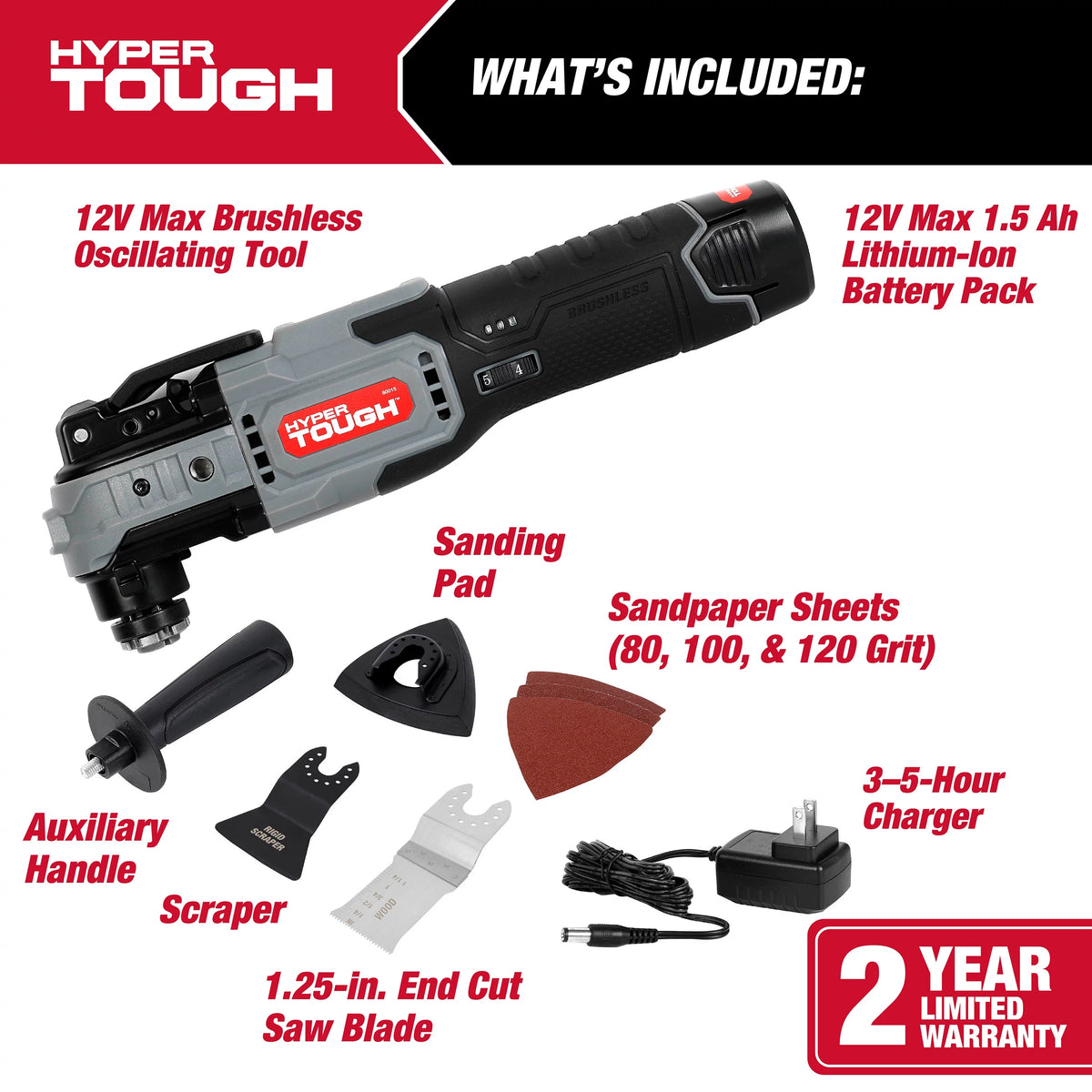 12V Max Lithium-Ion Brushless Oscillating Multi-Tool with Battery and Charger V764