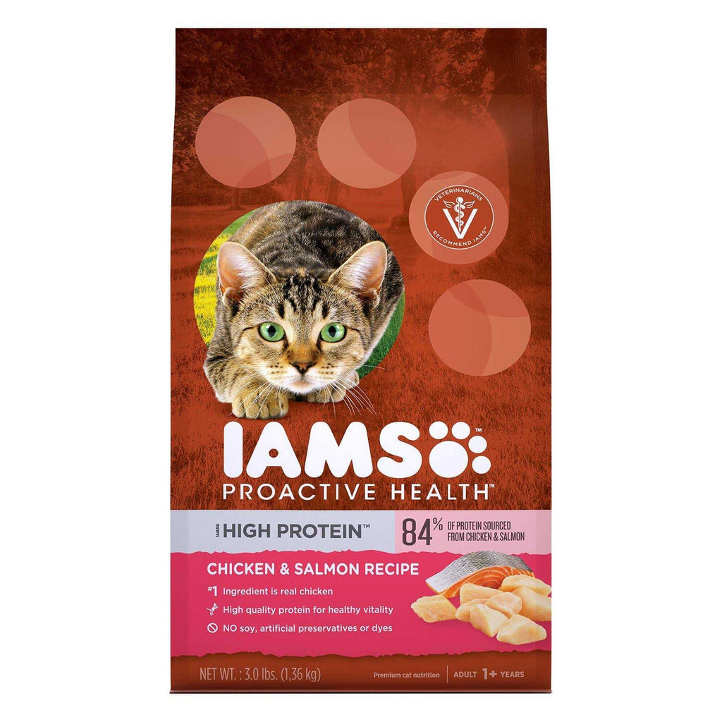 High Protein Adult Dry Cat Food with Chicken & Salmon R7732