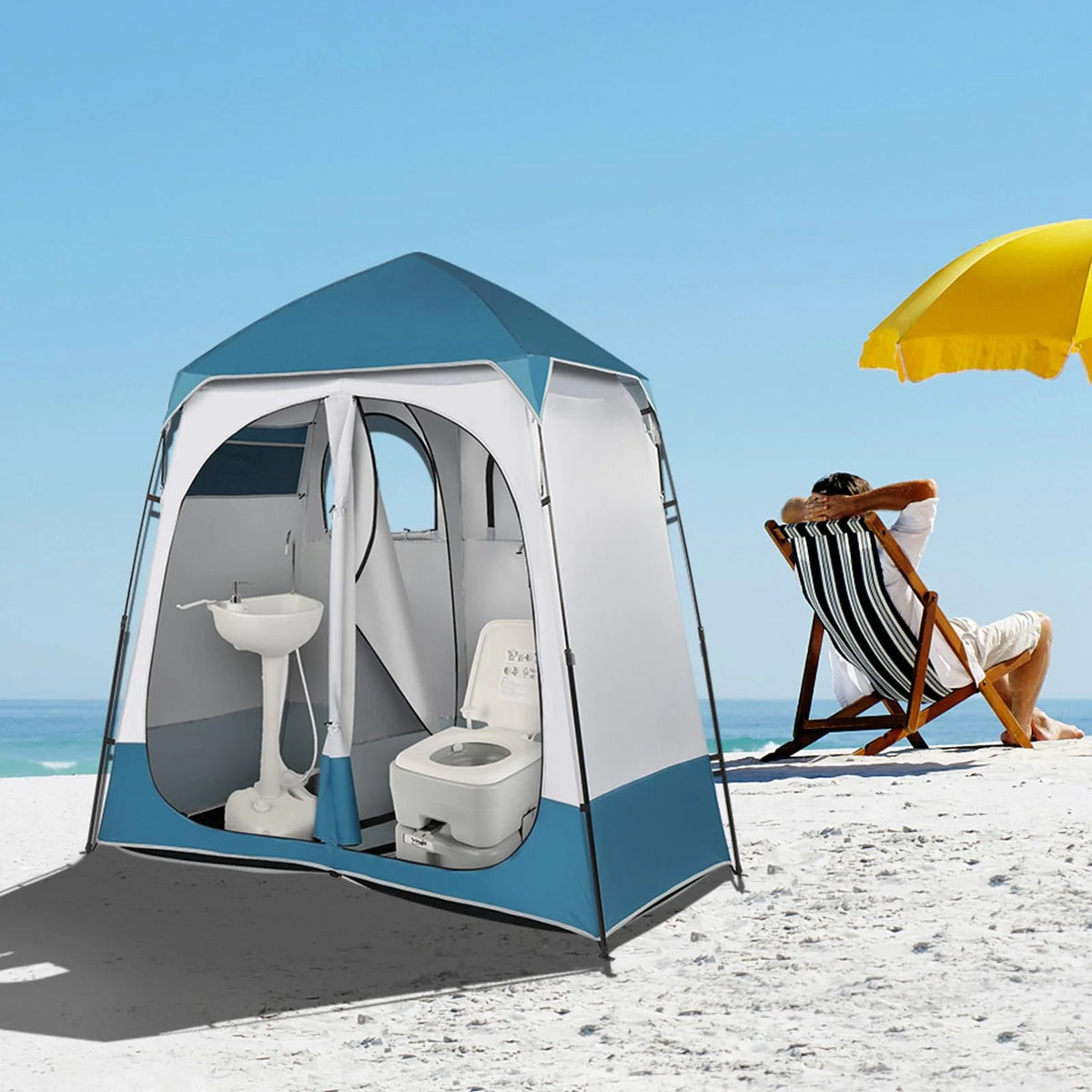 Waterproof Pop Up Camping Tent with Rainfly N690