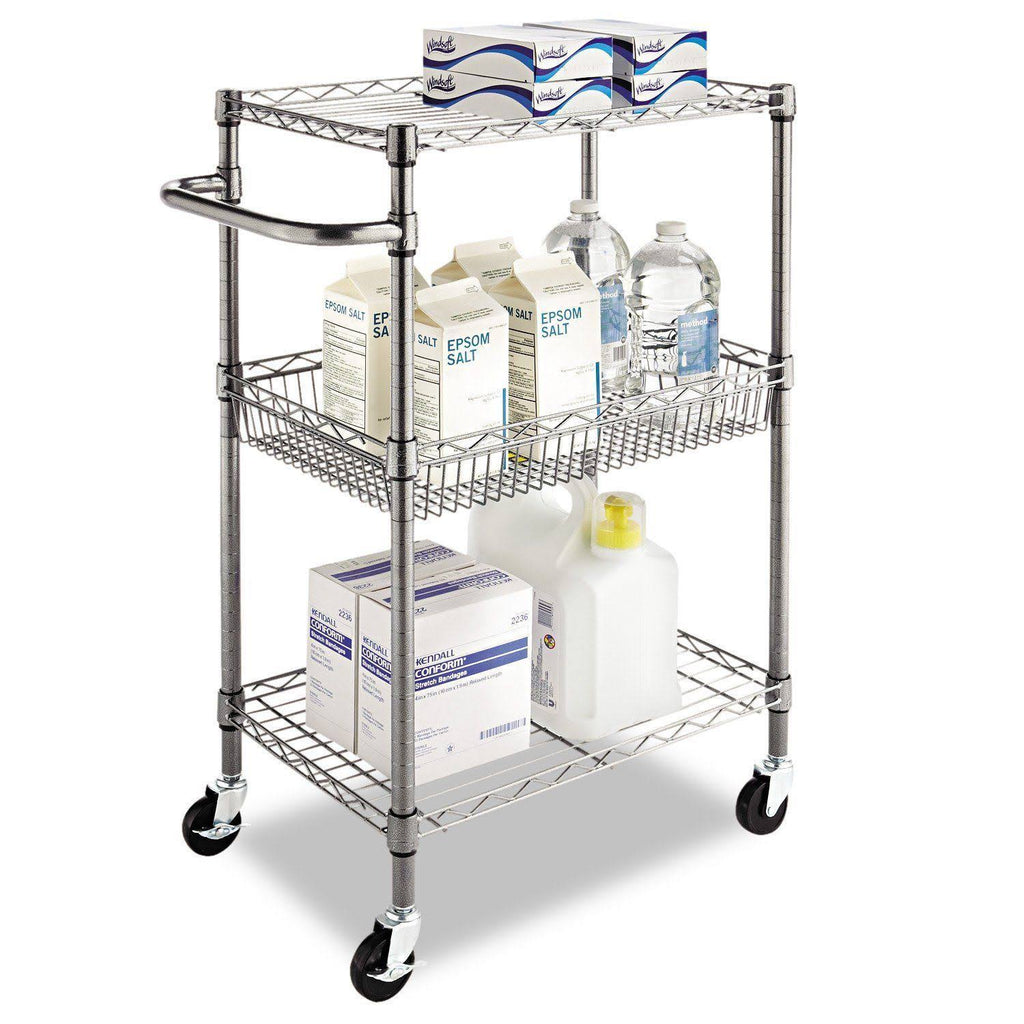 3-Tier Wire Rolling Cart U63949