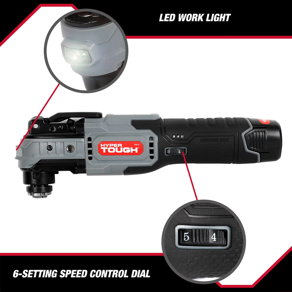 12V Max Lithium-Ion Brushless Oscillating Multi-Tool with Battery and Charger V764