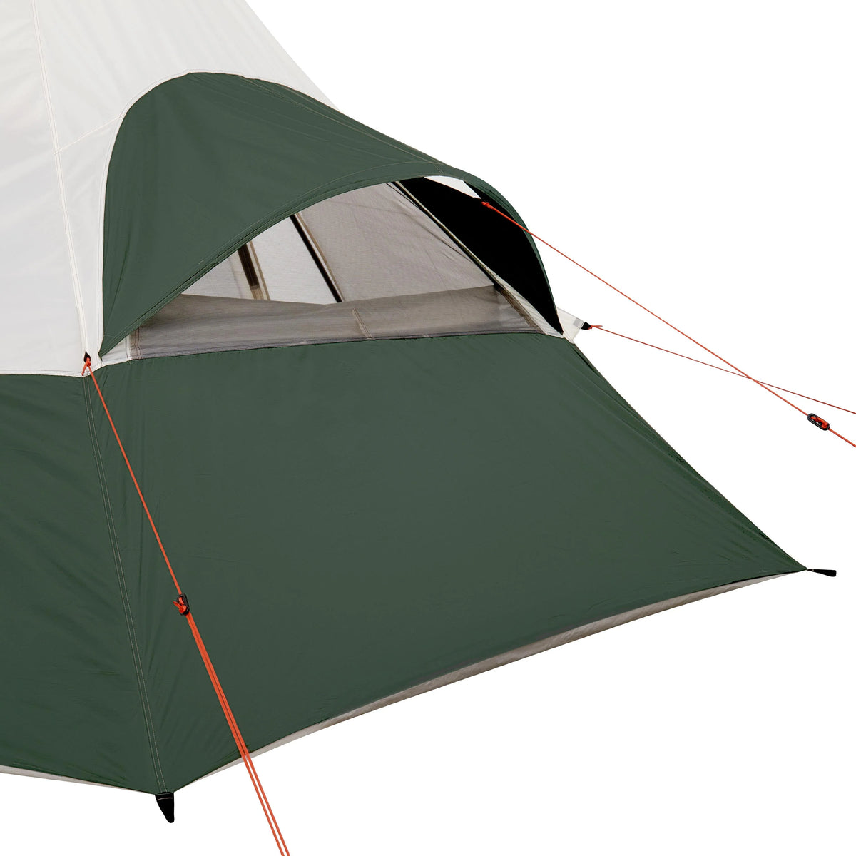 7-Person 1-Room Teepee Tent with Vented Rear Window, Green L960609