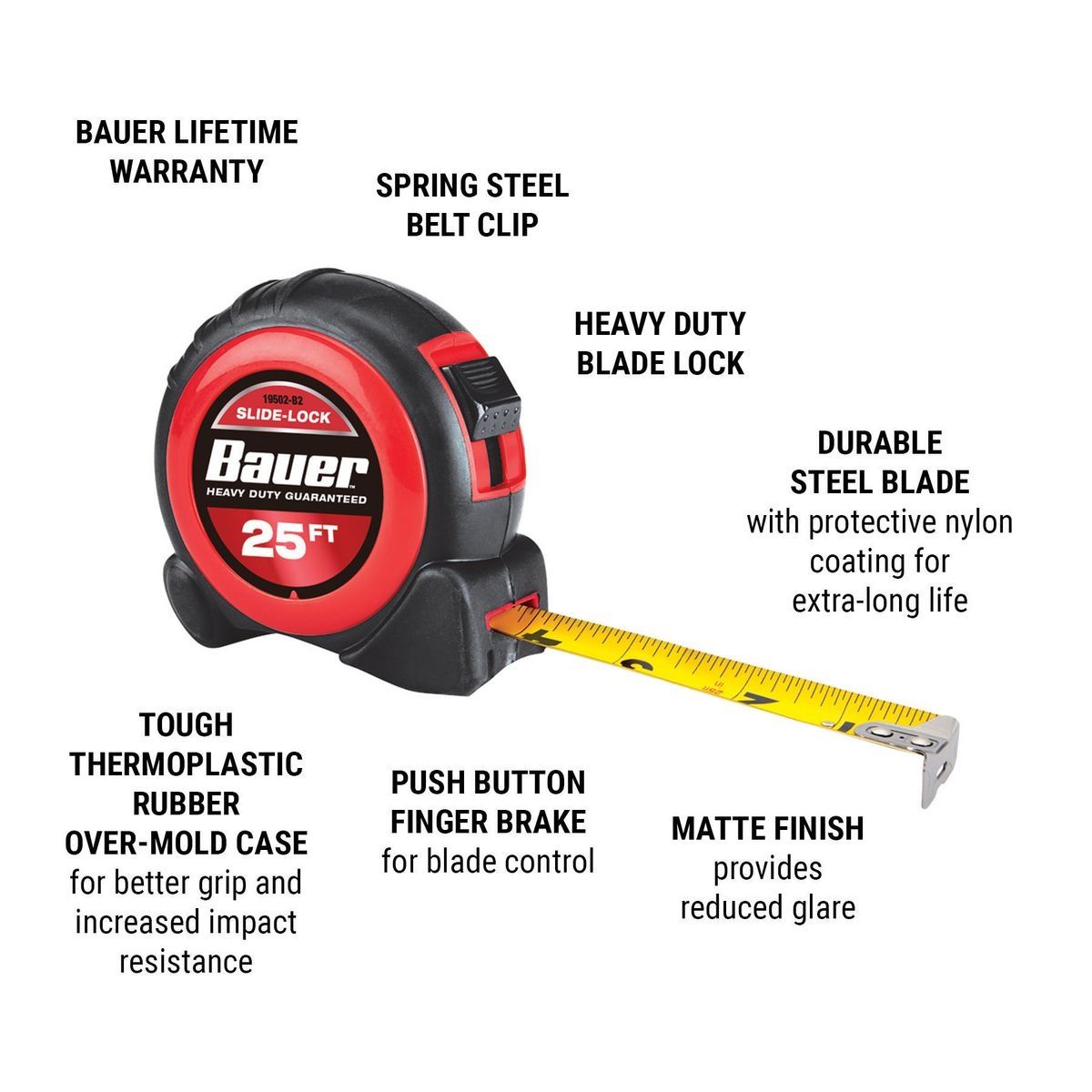 25 ft. x 1 in. Tape Measure P207
