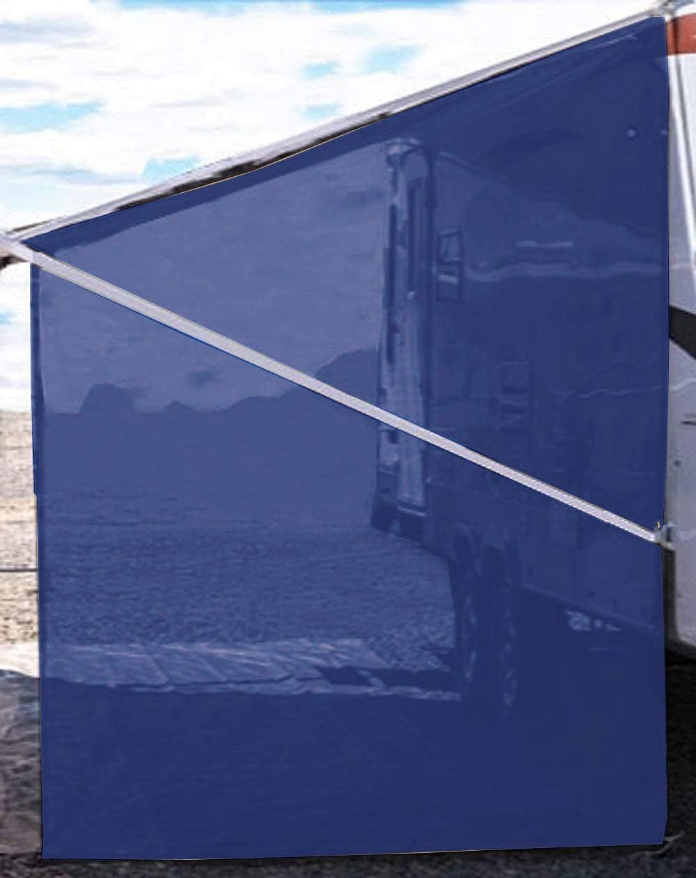 Brown 9'X7' Mesh RV Awning Sun Shade H466649