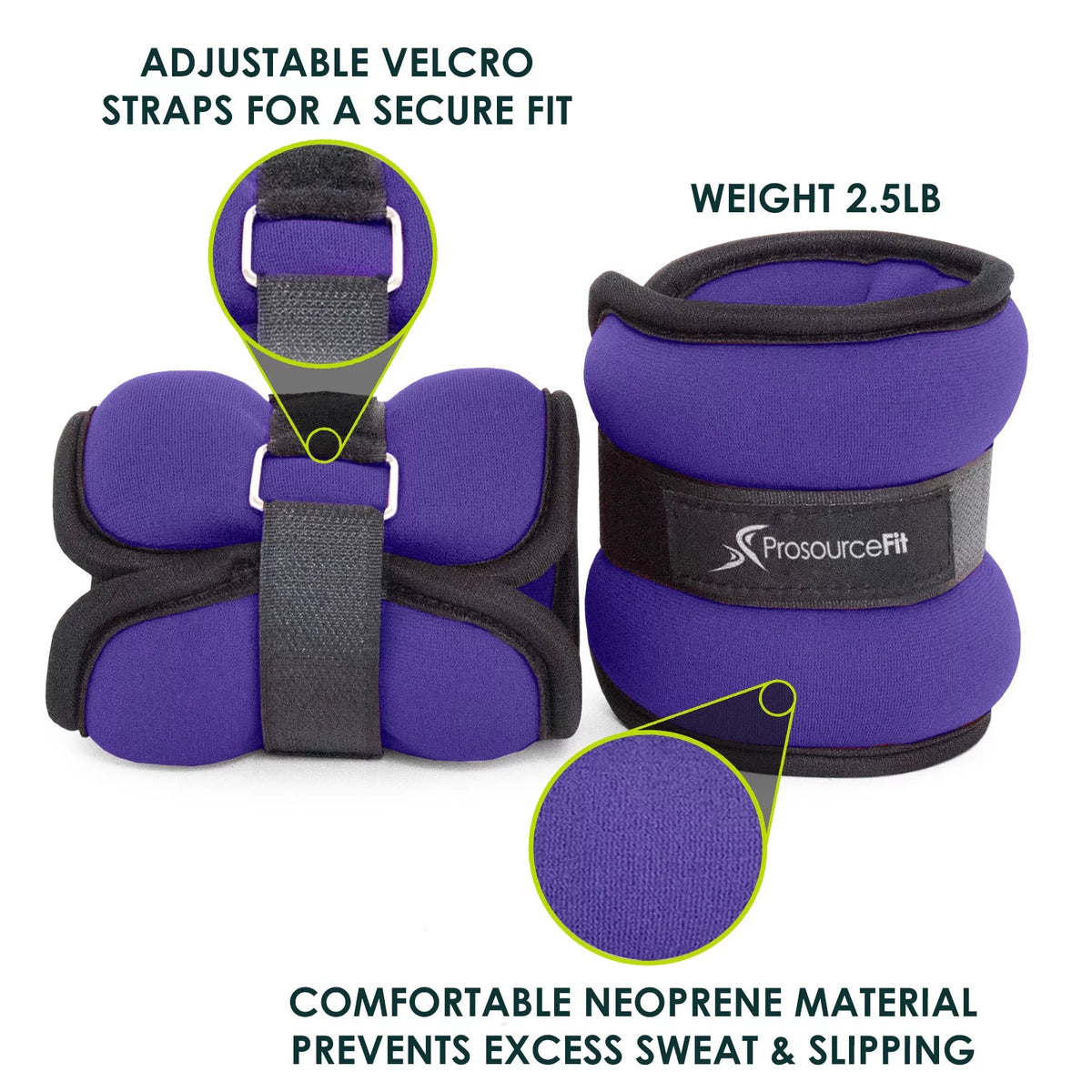 Ankle Weights 2.5 Set of 2 Purple R805457