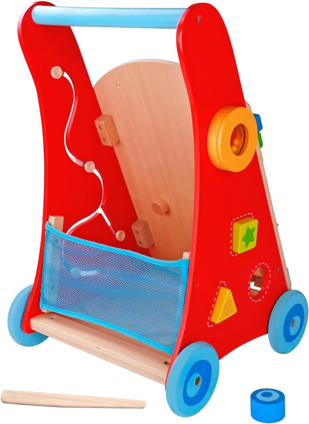 Red Toddler Push Walker W743