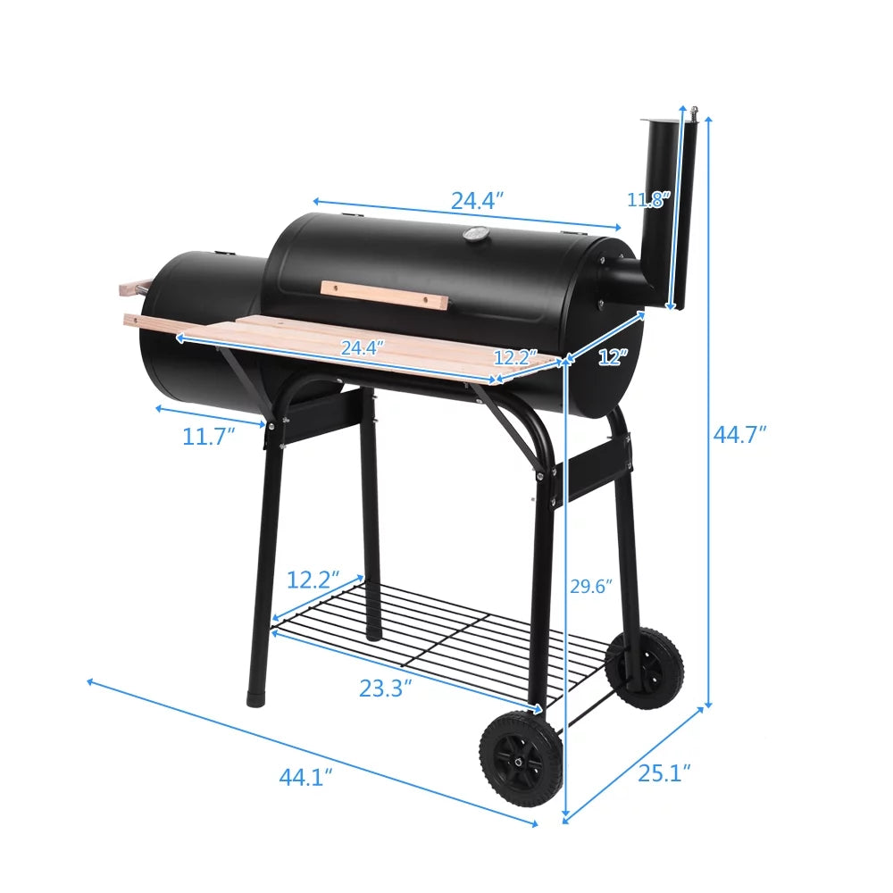 Charcoal Grill with Offset Smoker A577105