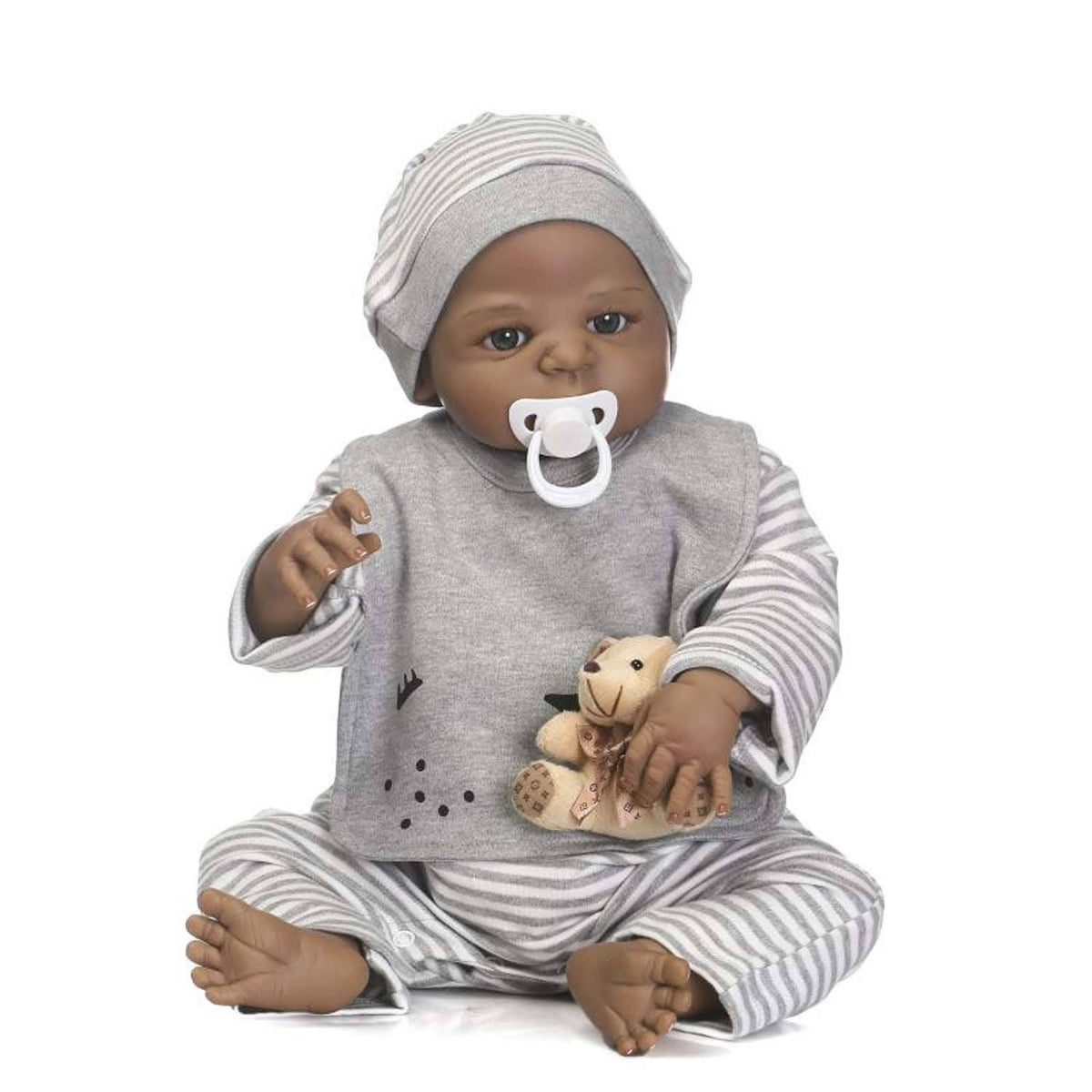 Black Reborn Baby Boy Dolls E3809