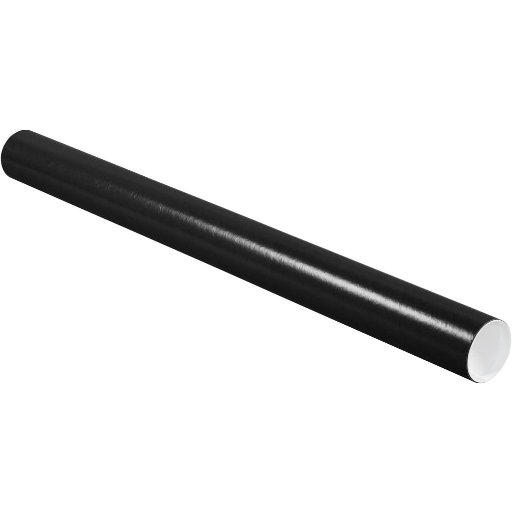 Black Mailing Tubes with Caps S269366
