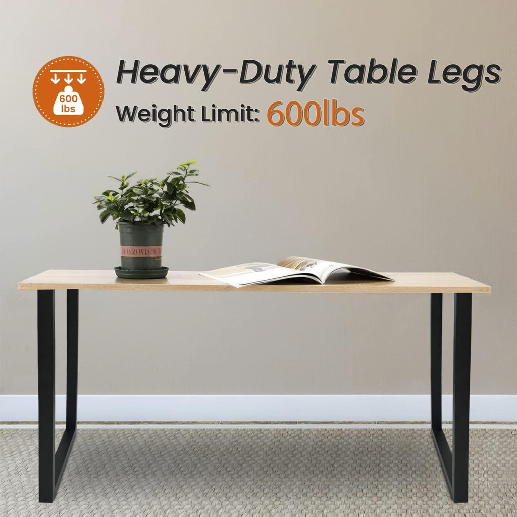 28'' Height 17.7'' Wide Black Metal Table Legs 2 PCS P580981