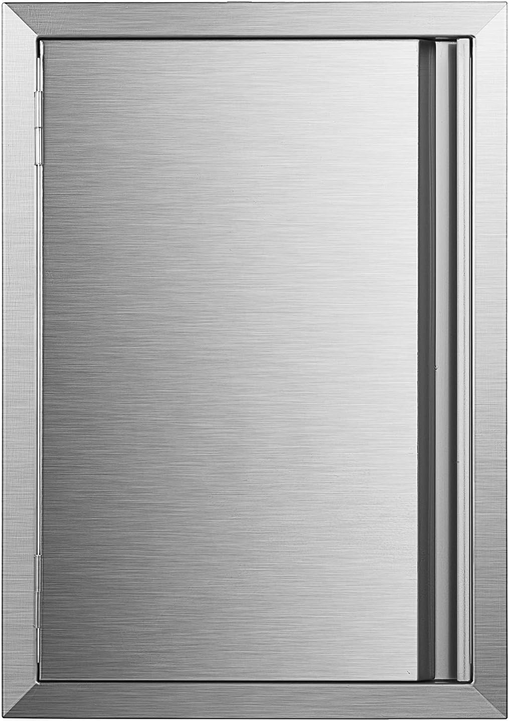 17 x 24 Inch Brushed Stainless Steel Outdoor Kitchen Door N341376
