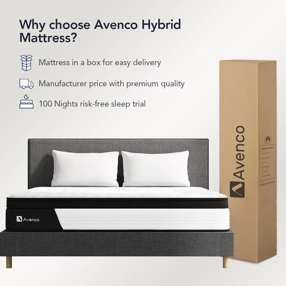 Full Size Firm 10-Inch Hybrid Mattress in a Box P6557