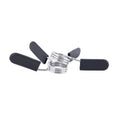 1 In. Chrome Spring Clip Collar, Set of 2 U350349
