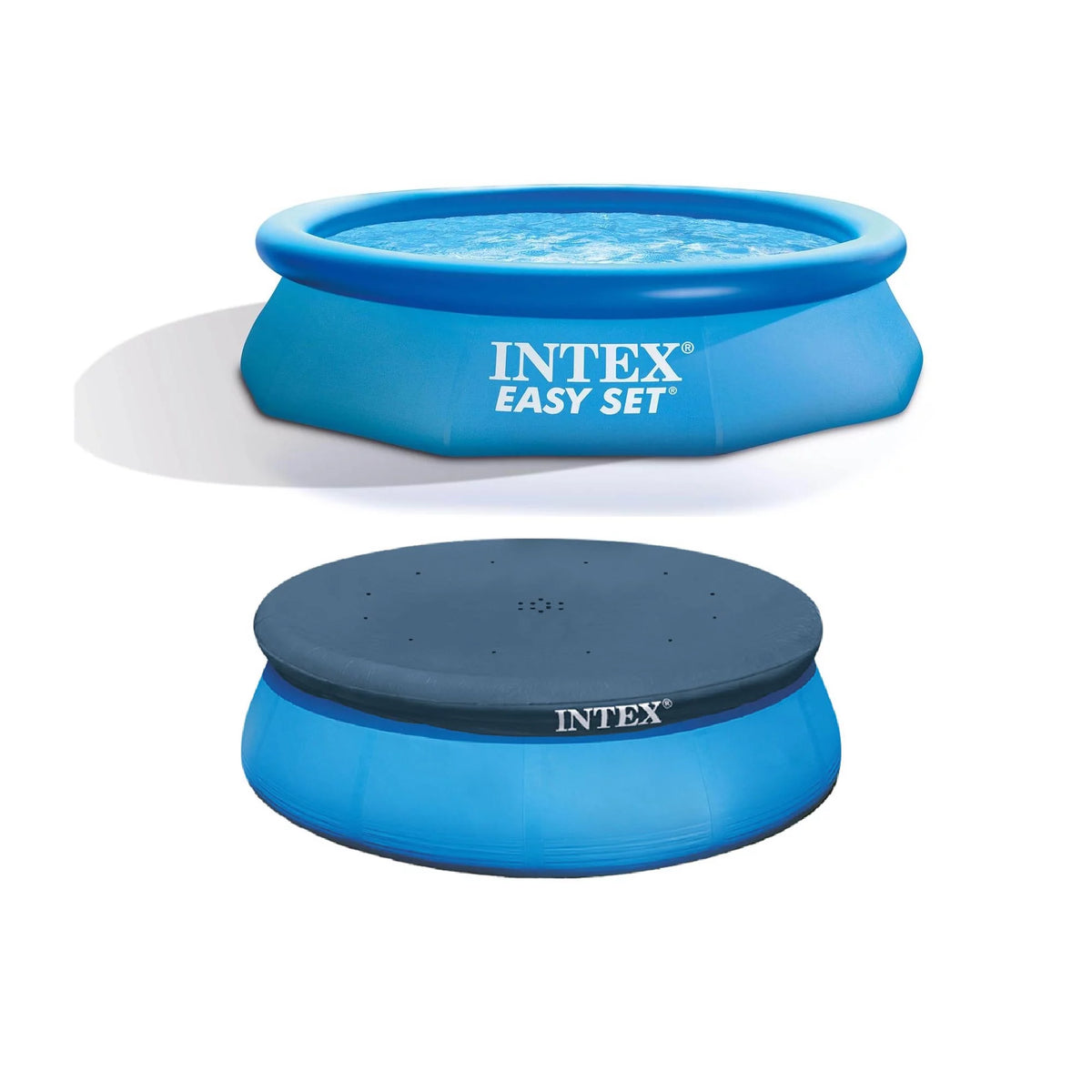 Inflatable Round Swimming Pool & Debris Cover E385