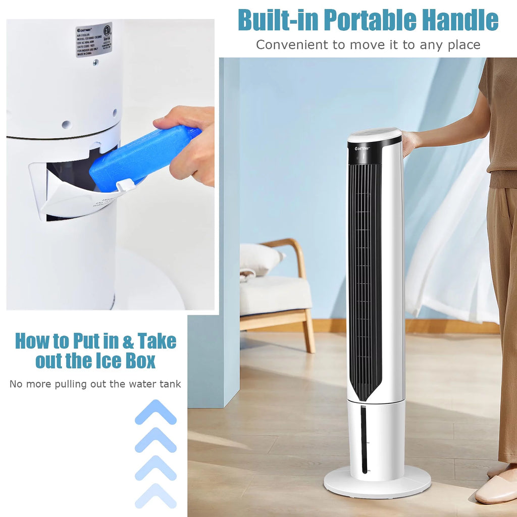 41'' Evaporative Air Cooler Oscillating Fan with Remote Control V855542