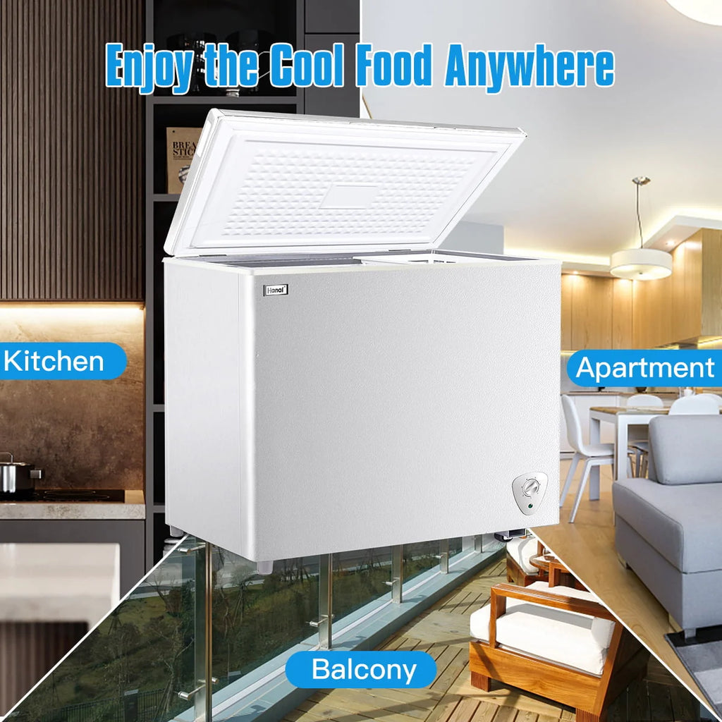 3.5 Cu ft Black Chest Freezer G13618