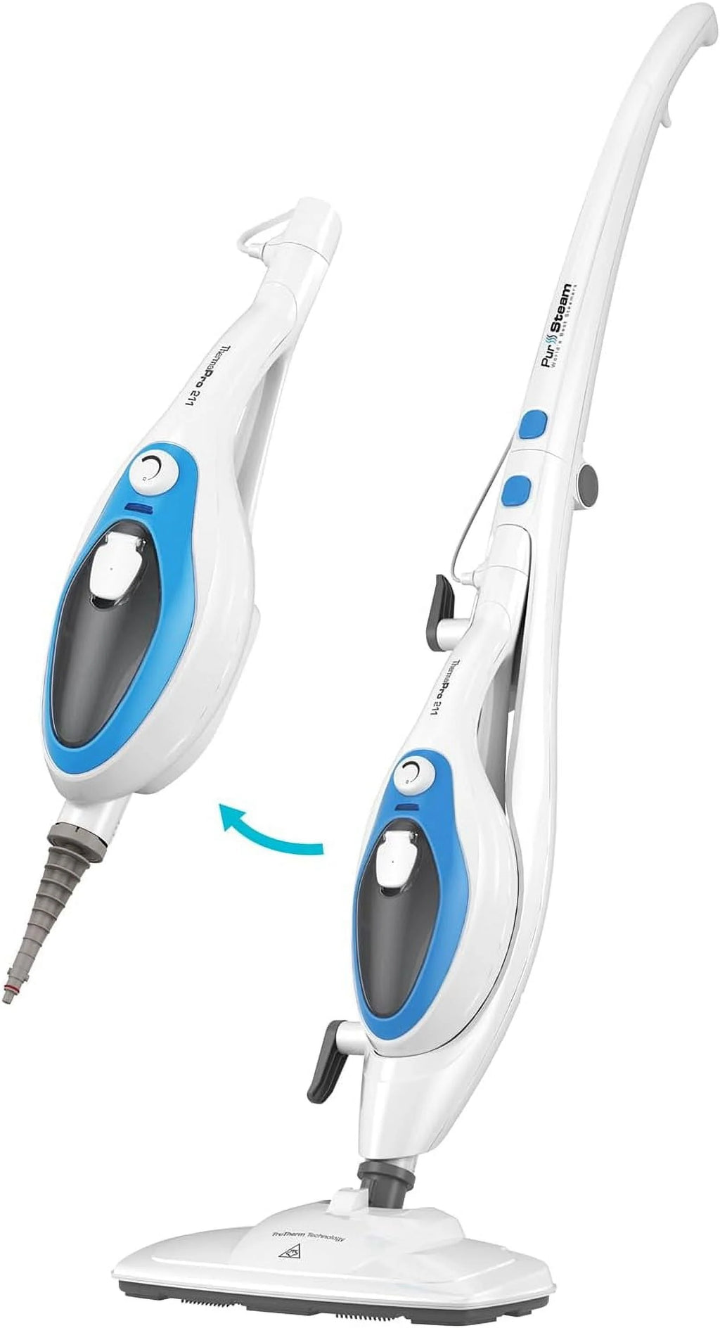 10-in-1 Steam Mop with Detachable Handheld Steam Cleaner E408
