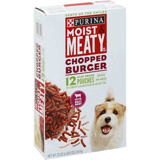 Moist & Meaty Chopped Burger Dog Food F444315