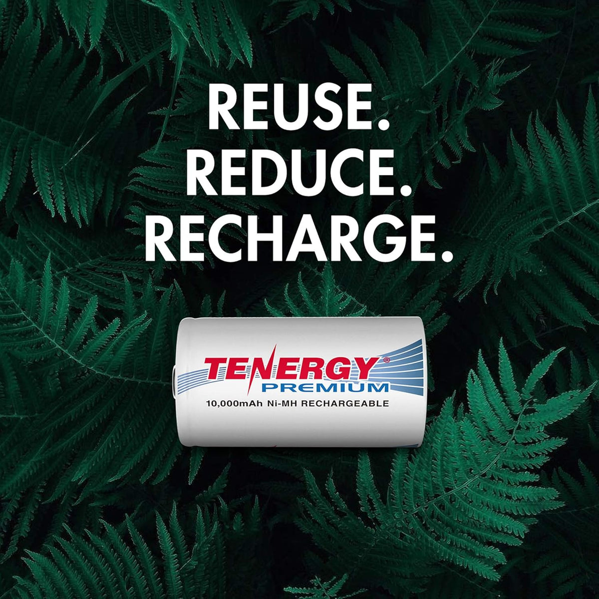 12 Pack D NiMH Rechargeable Batteries U1594