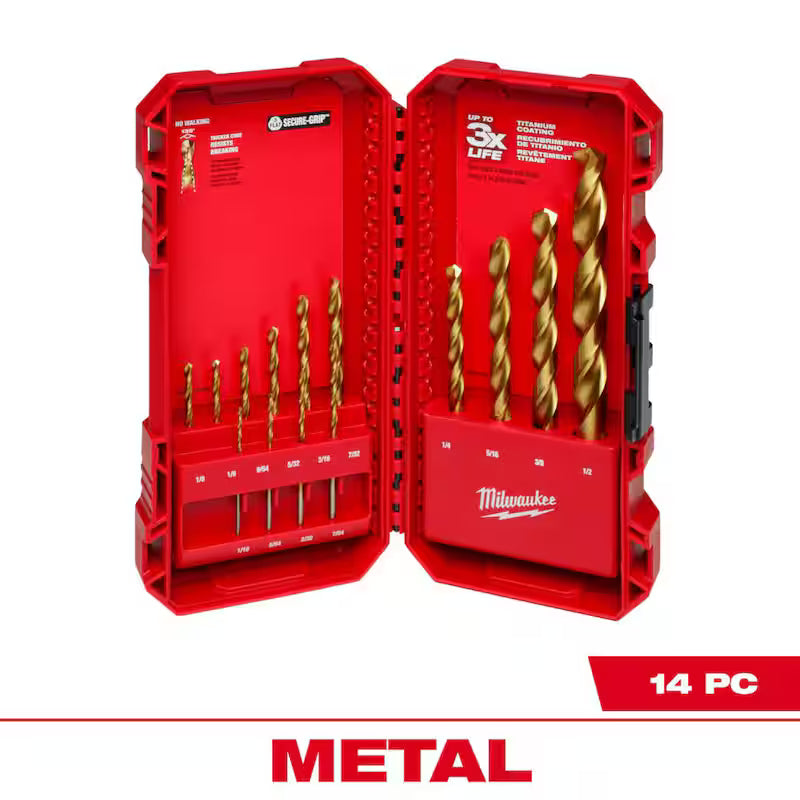 14-Piece Titanium Drill Bit Set K367278