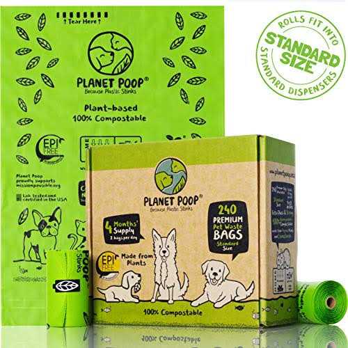 Compostable Dog Poop Bags on Refill Rolls F51296