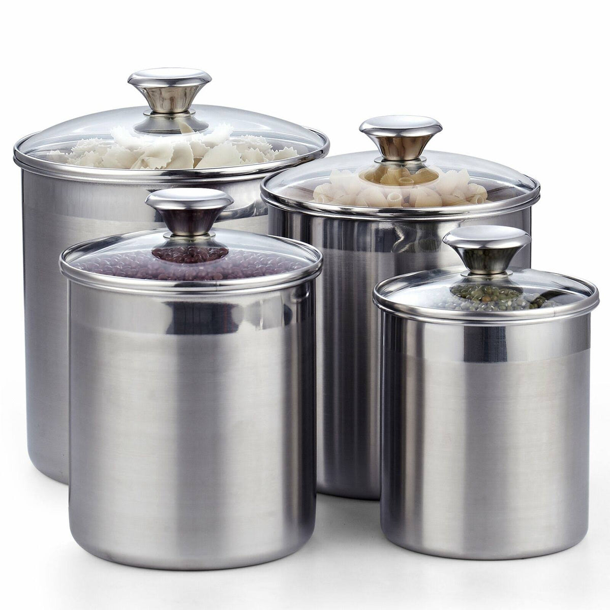 4-Piece Stainless Steel Canister Set B88558