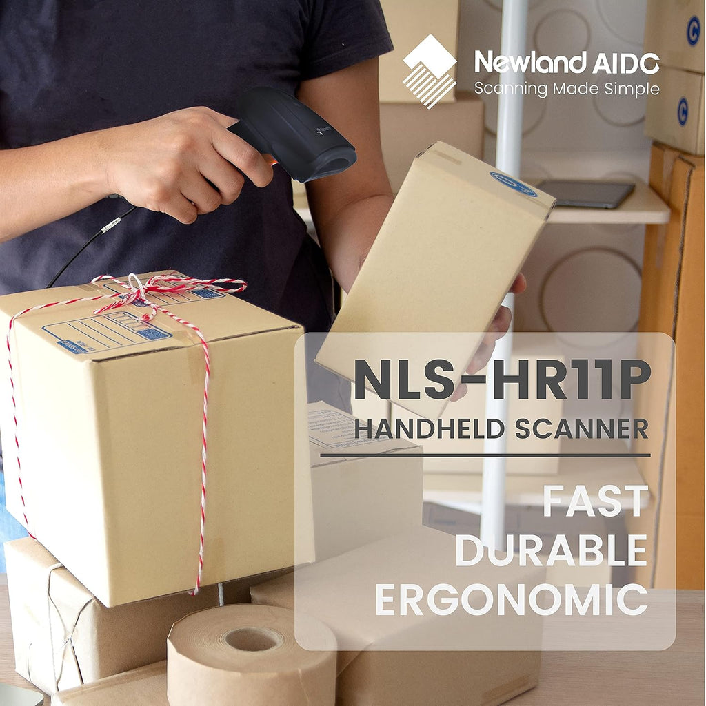 1D Handheld Barcode Scanner with Stand A583