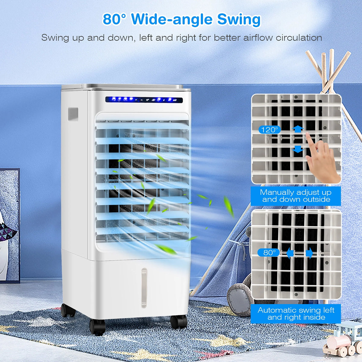 3-in-1 Evaporative Air Cooler Fan Humidifier B263326