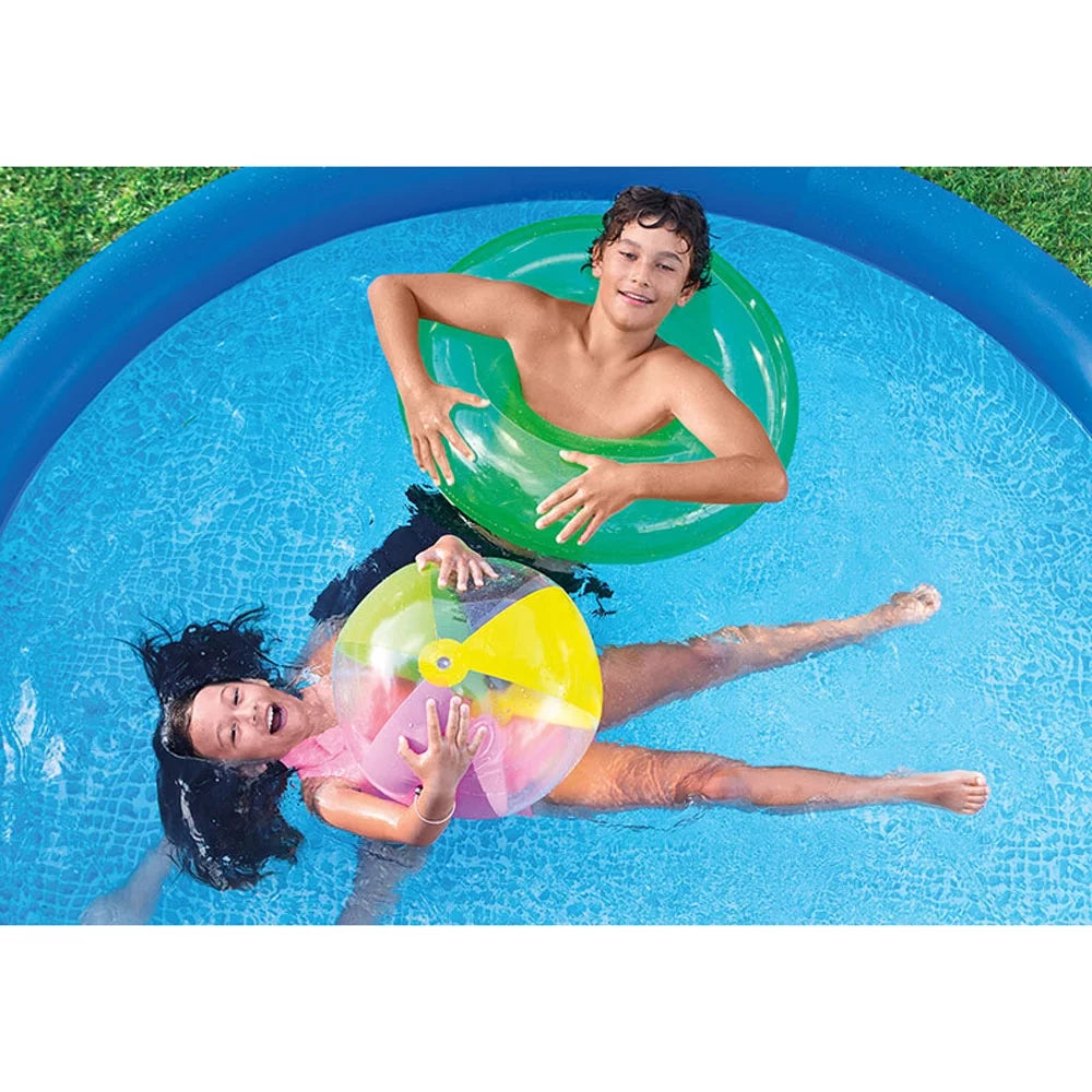 Inflatable Round Swimming Pool & Debris Cover E385