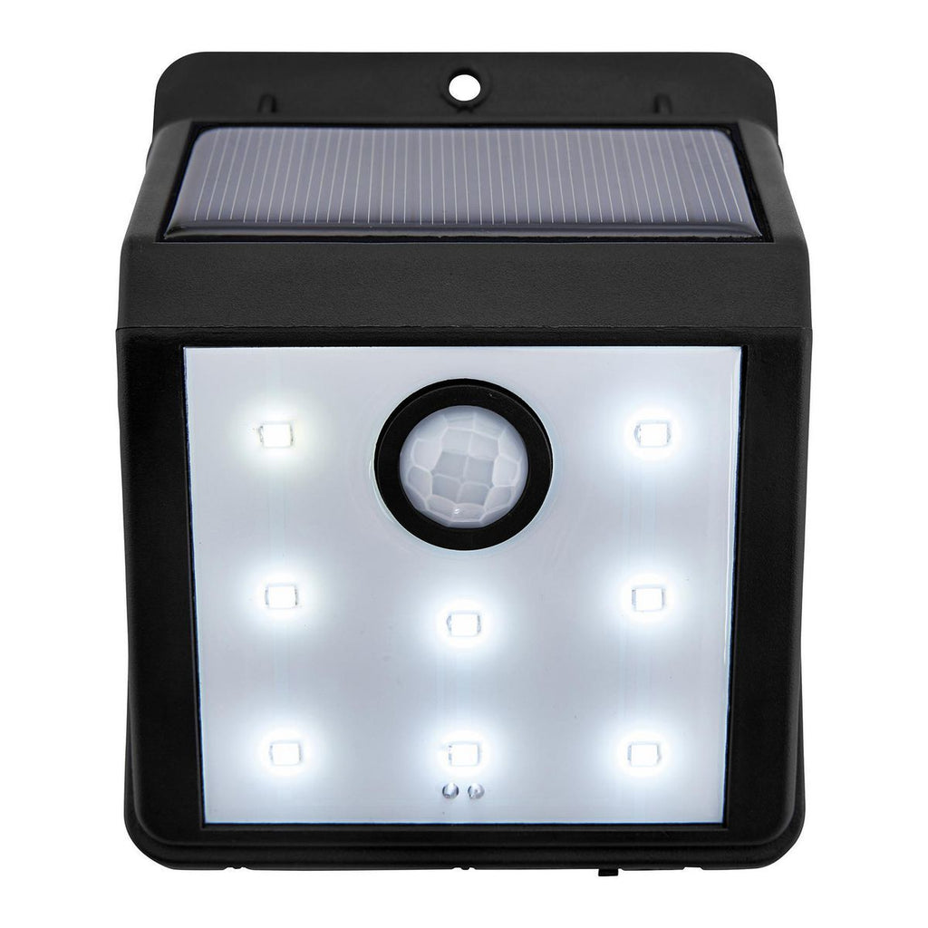 115 Lumen Wall-Mount Solar Security Light, Black Z3046