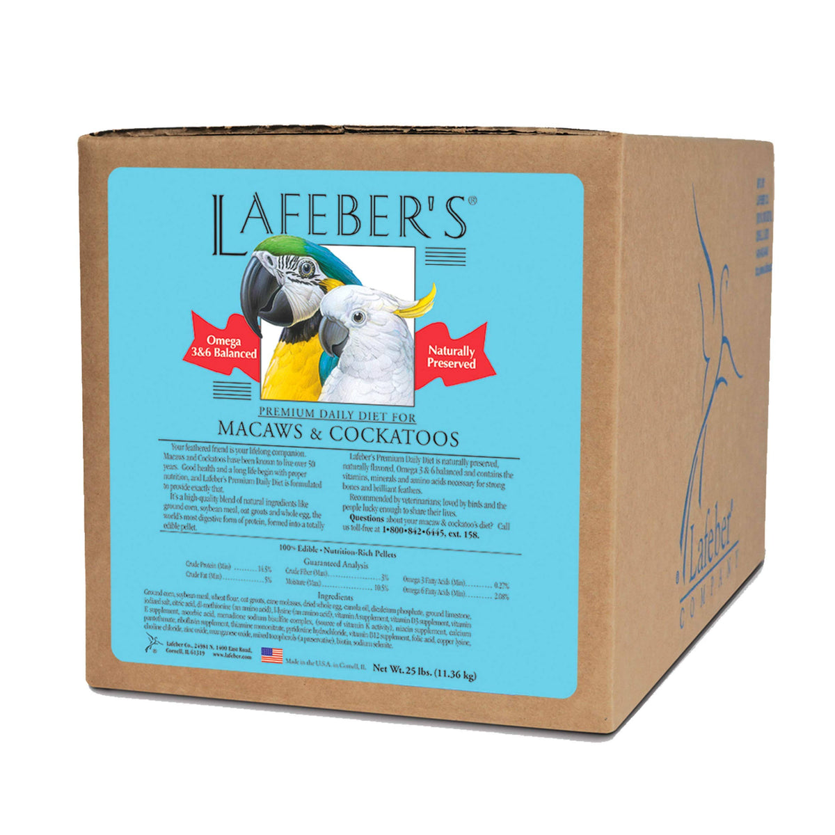 Premium Daily Macaw/Cockatoo Pellets 25 lb L4689