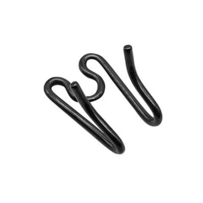 Black Stainless Prong Collar with O Ring T64038