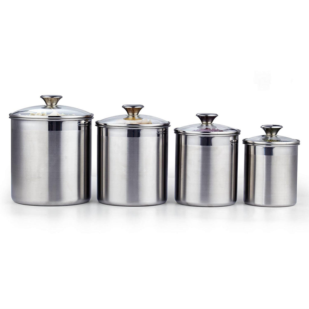 4-Piece Stainless Steel Canister Set B88558