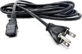 Heavy Duty 240V Power Extension Cord, 15 ft 16AWG NEMA 6-15P to C13, Pack of 2 U322683