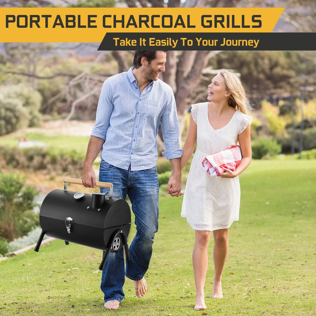 Portable Charcoal Grill with Accessories Tools M324265